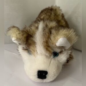 Folkmanis Hand Puppet Wolf Pup Full Body Realistic Plush Husky
